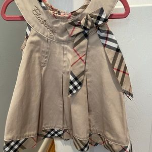 Burberry Dress, Girls size 12 months, excellent used condition